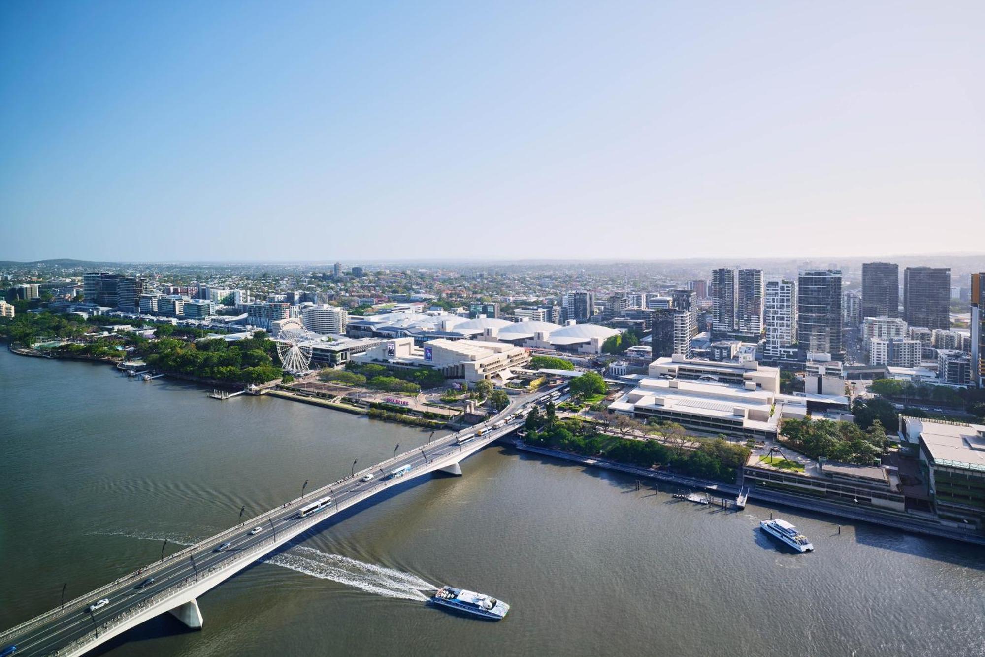 W Brisbane Hotel Eksteriør billede Aerial view of the proposed Brisbane International Pool